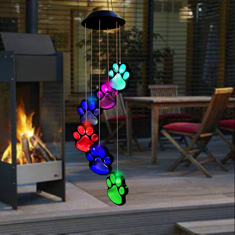 TSIPEKLO Indoor Outdoor Paw Print Decor brightens patios and living spaces.