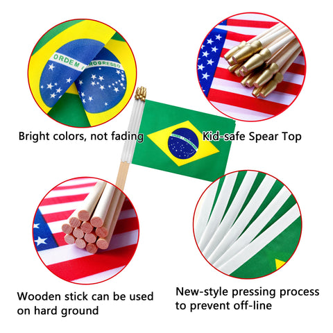 Durable TSMD flag with reinforced stitching to reduce tearing.