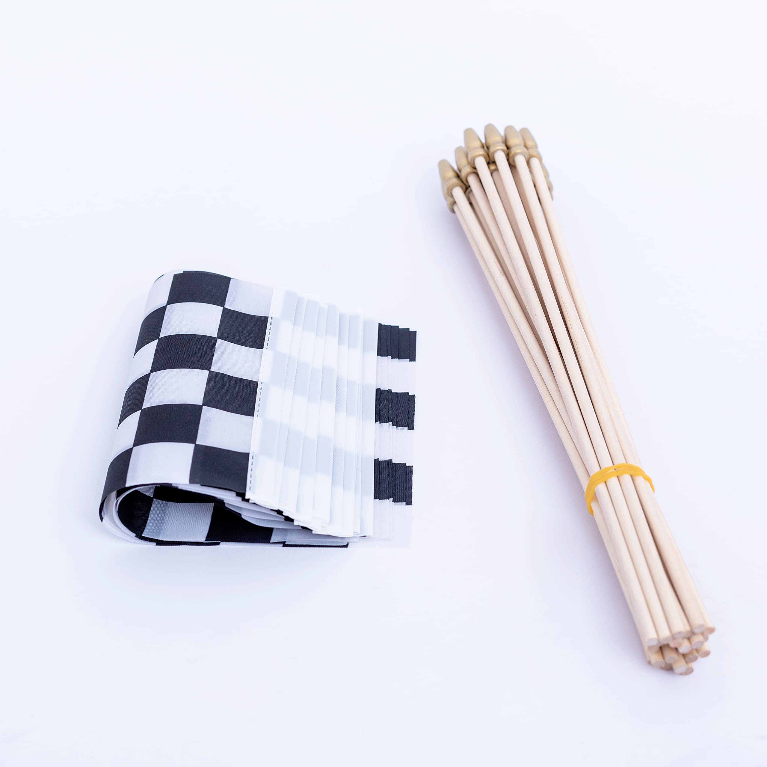 TSMD checkered flag double-sided print for clear visibility