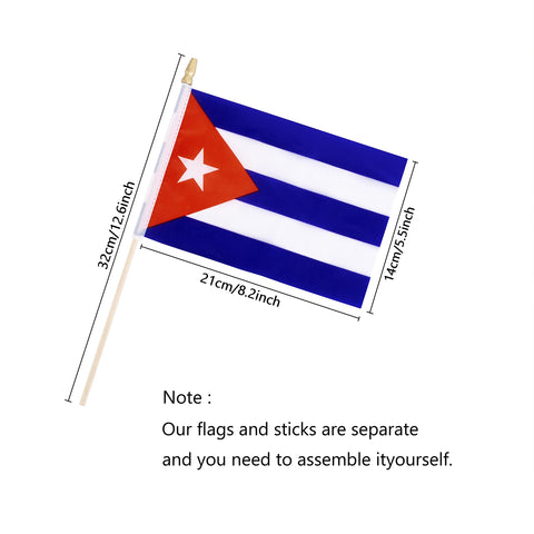 TSMD Cuba flag design with vivid colors for garden or porch decor