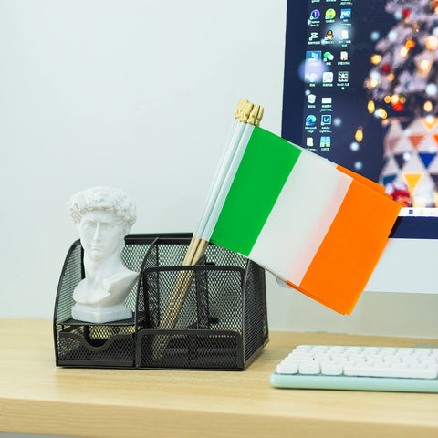 TSMD flags decorate desks, cups, gardens, or party spaces.