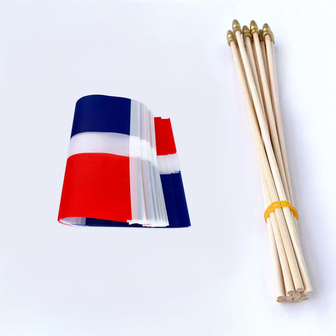 TSMD Dominican Republic flag with vibrant colors boosts parade visibility.