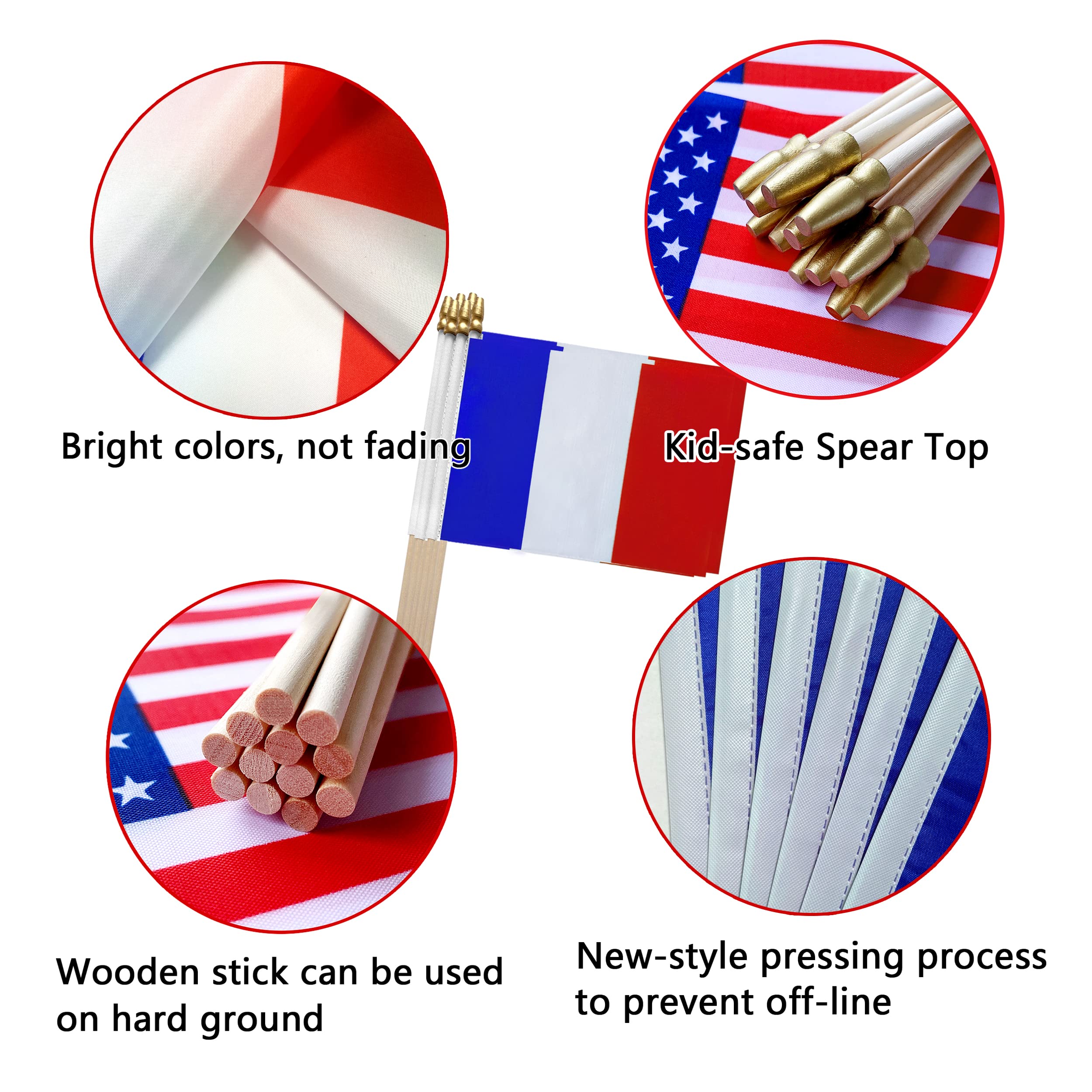 TSMD France flag desk display, brightens offices and homes