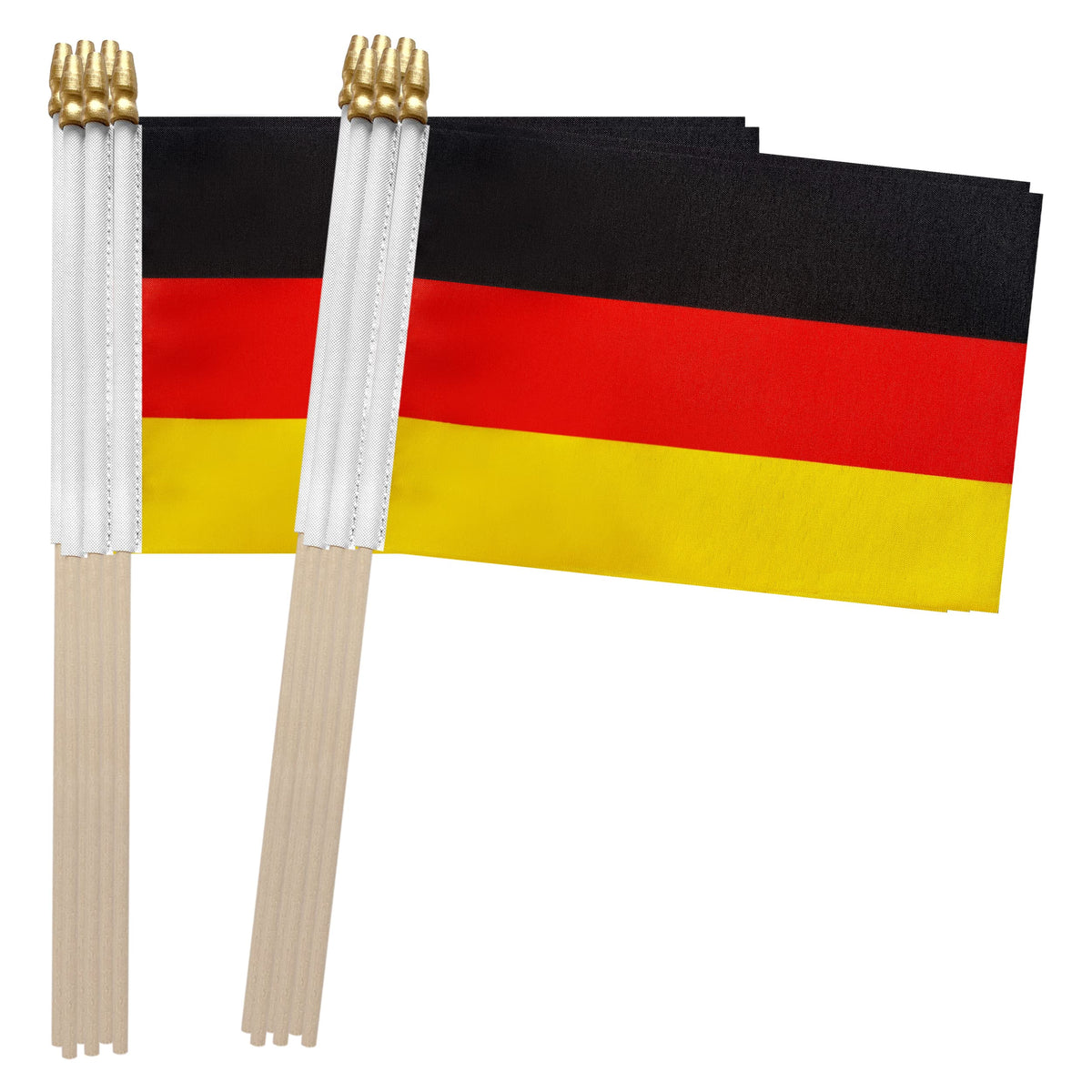 TSMD Germany stick flag, 5x8 inch, ideal for parades and events.