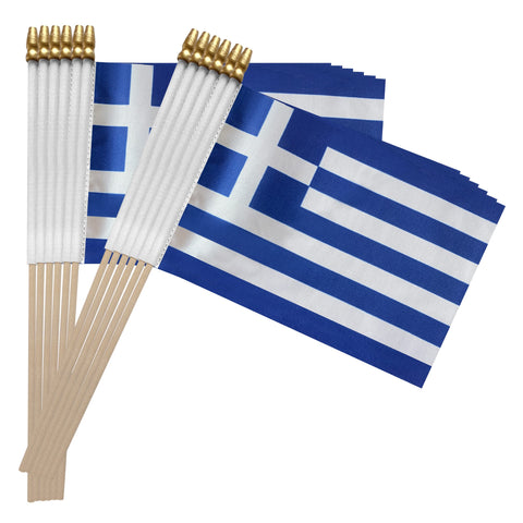 TSMD Greece stick flag desk decor highlights easy portability for classrooms and offices