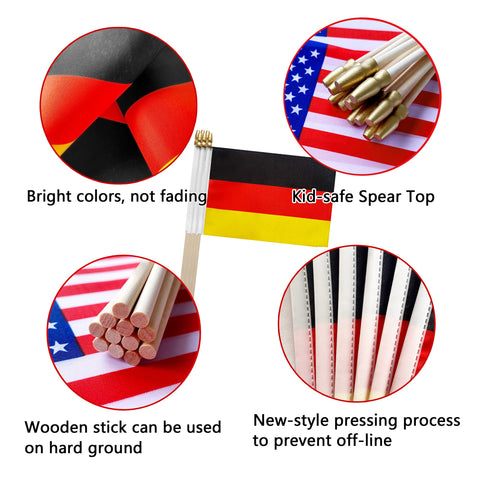 TSMD pack of 12 flags enables cohesive event styling and uniformity.