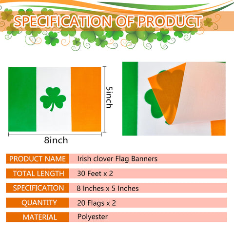 TSMD Irish flag banner draped over a doorway for festive entry.