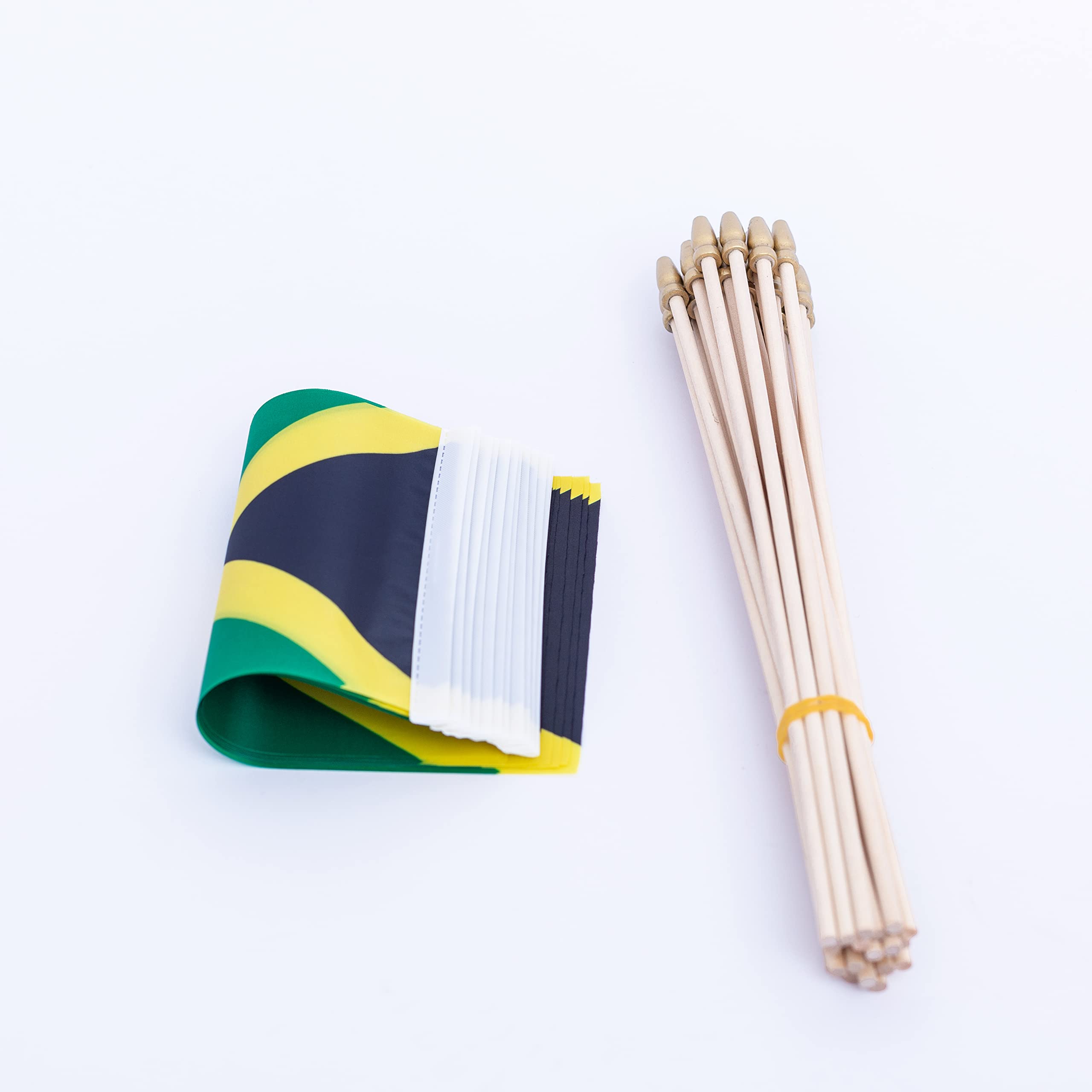 TSMD Jamaica flag mini flag 5x8 inch held safely with rounded spear top