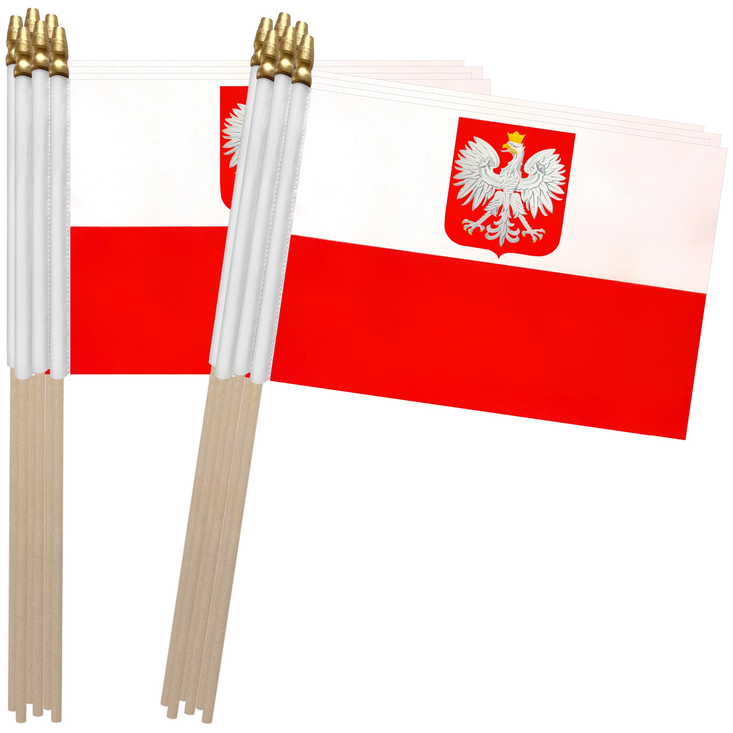 TSMD Poland Ensign Flag 5x8 front view with dual side print for visibility.