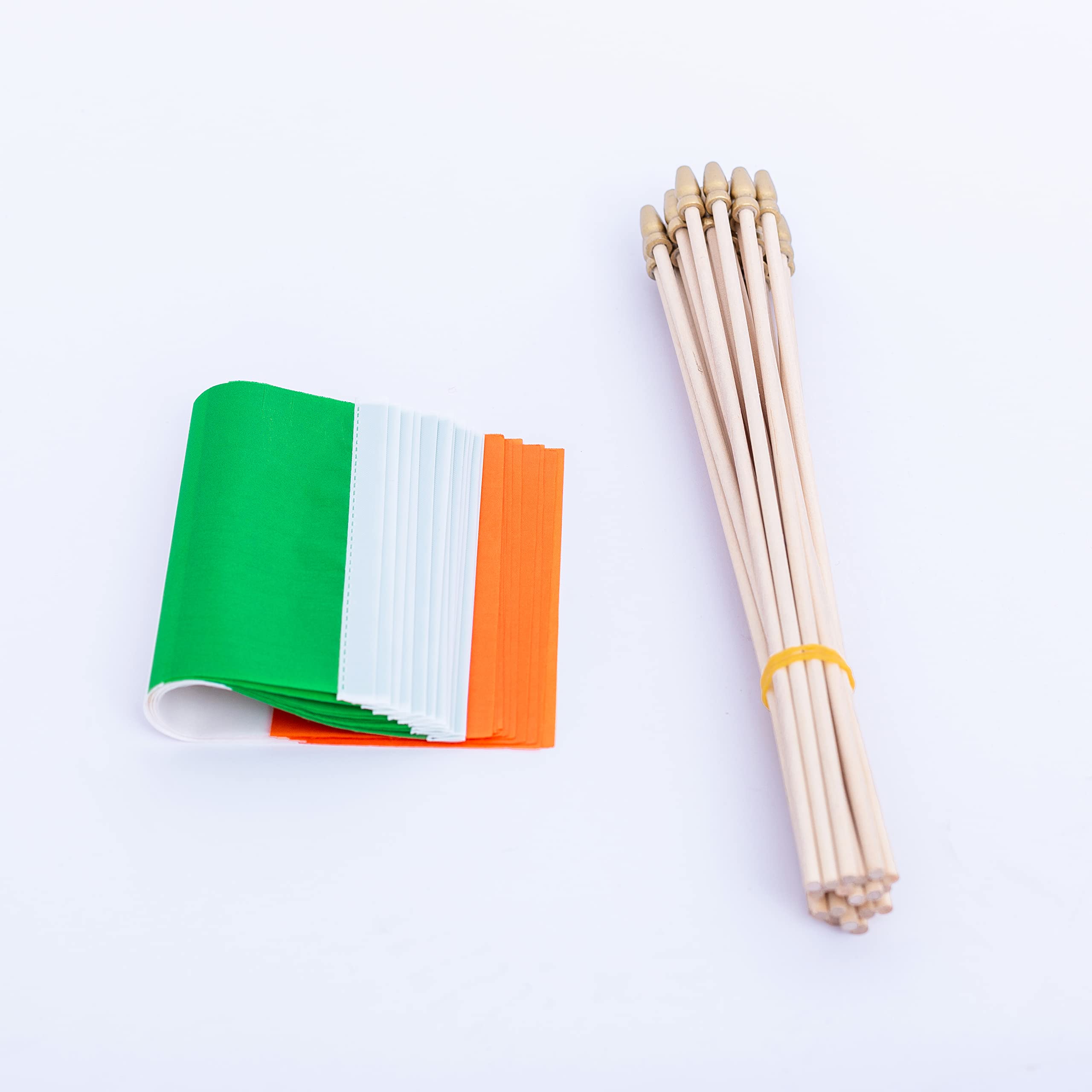 TSMD polyester Irish flag offers durable color for outdoor events.