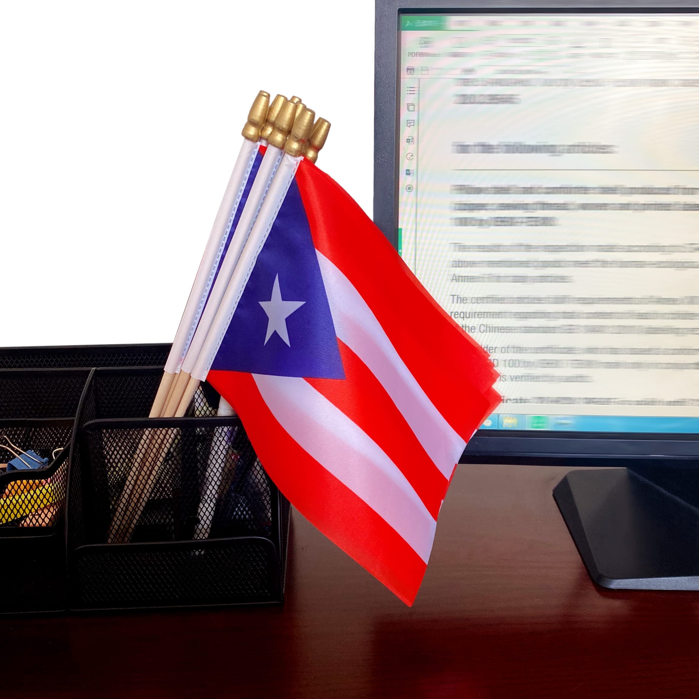 TSMD Puerto Rico flag ideal for home ceremonies and garden displays.
