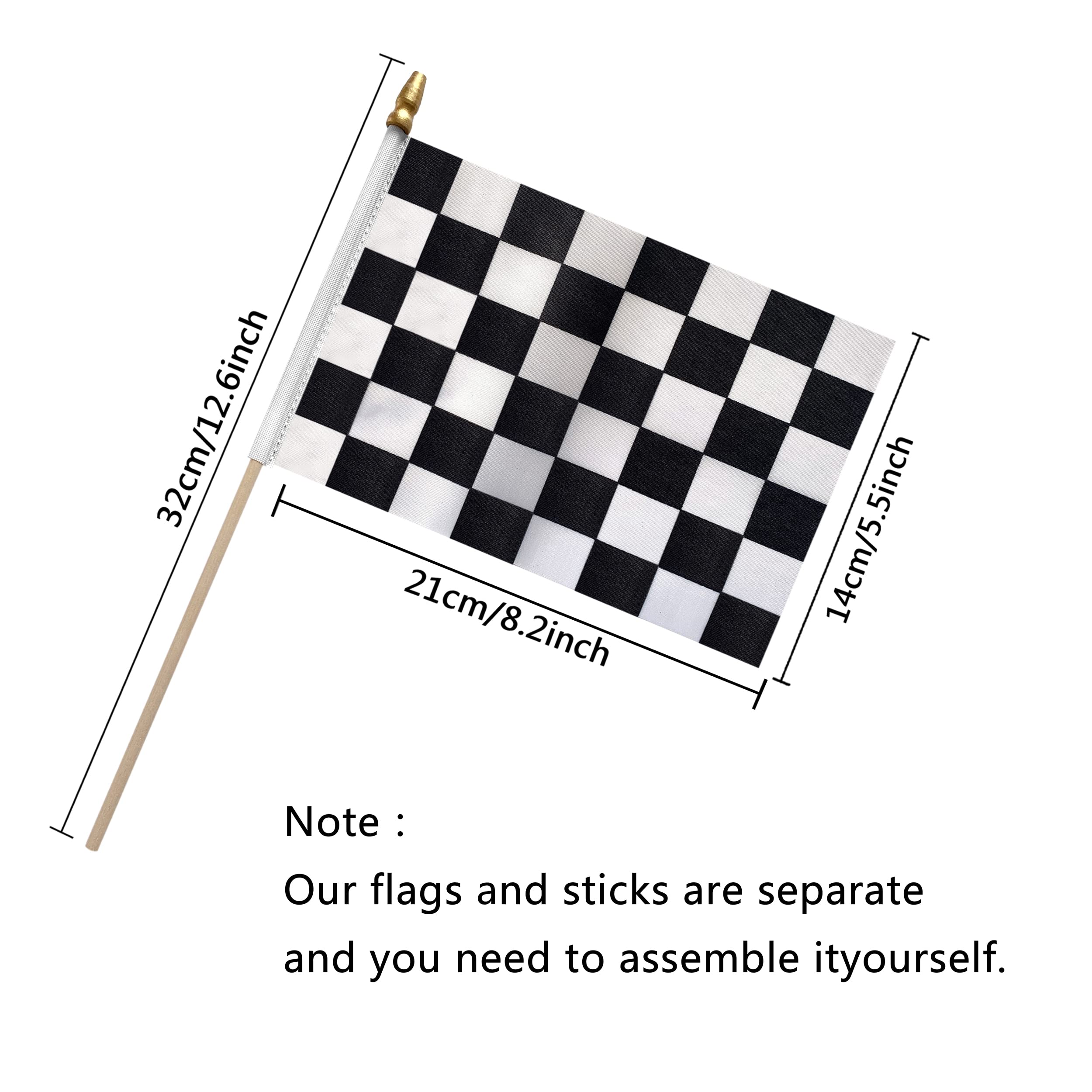 TSMD racing flag handheld mini flags for events