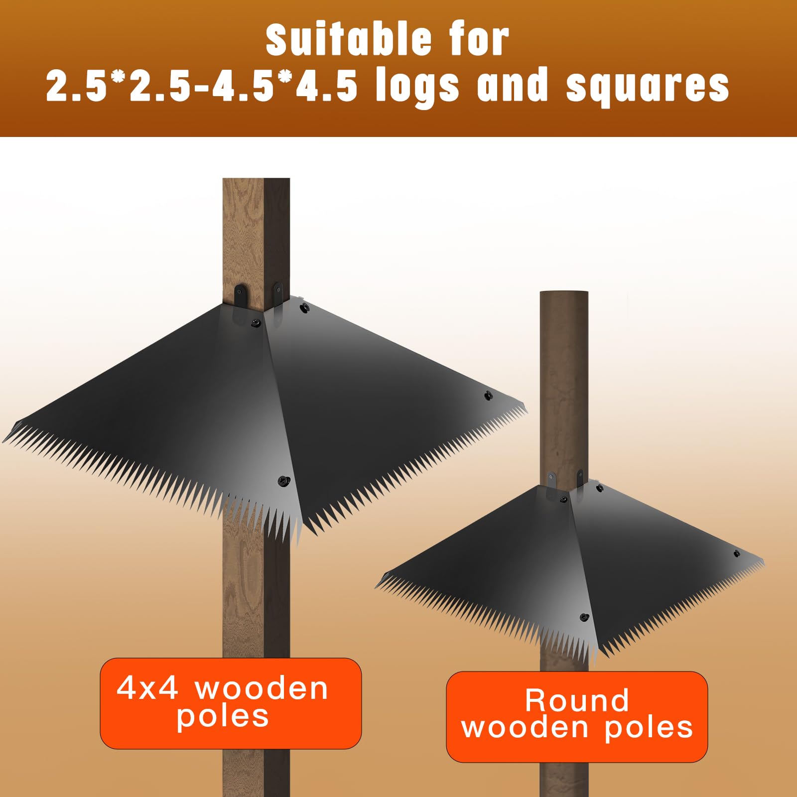 TSSOIYLR bird feeder pole baffle deters squirrels and raccoons.