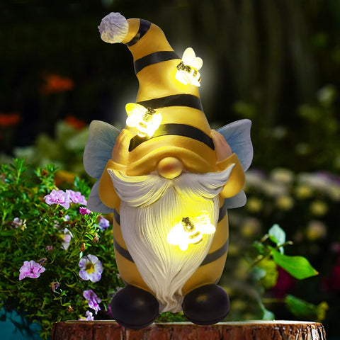 TSTGEE garden gnomes use weatherproof resin to withstand outdoor use.