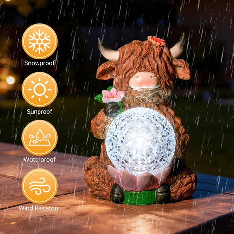 TSTGEE Highland Cow garden gift idea suitable for Mother's Day or housewarming.