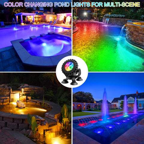 T-SUN LED pond light for aquariums; gentle color.