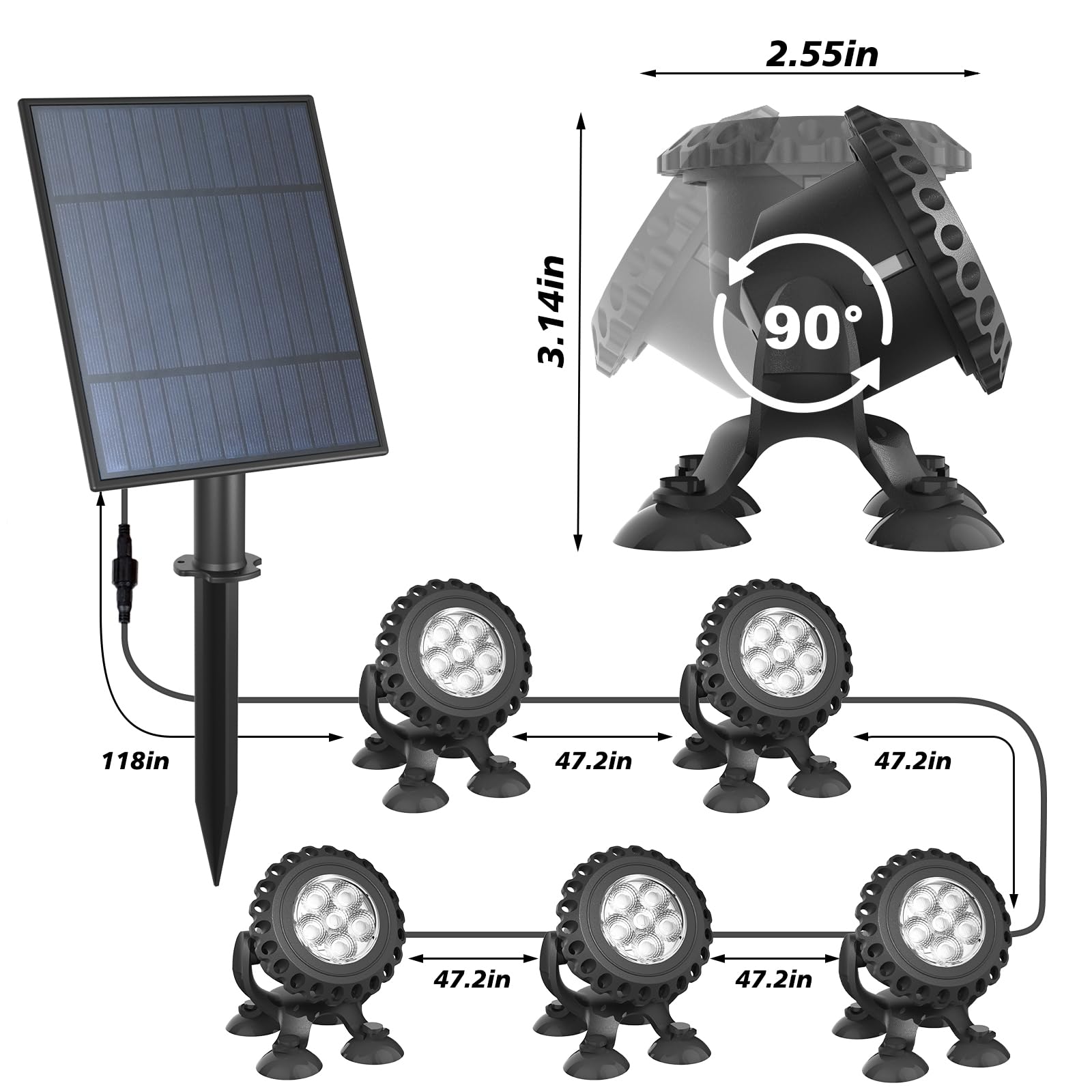 T-SUN solar panel converts sunlight into power efficiently.