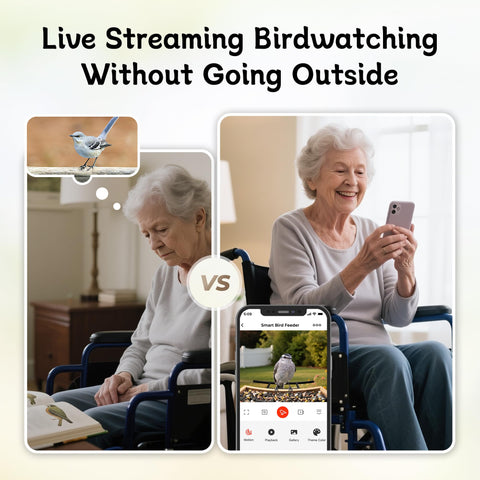 TT Nature Bird Feeder Camera wooden body showcases premium craftsmanship and eco-friendly design.