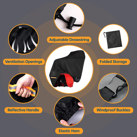 TTAJJUNK snow blower cover pu coating provides waterproof protection.