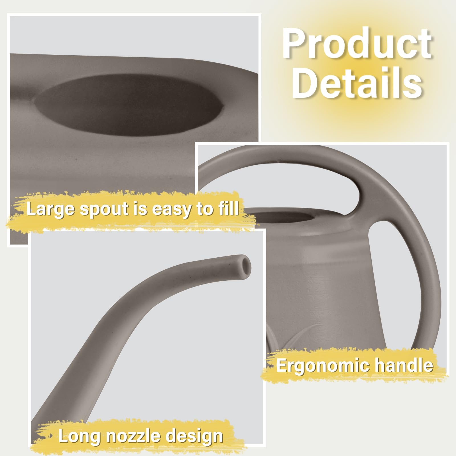 TTAOE GN watering can coffee 1gal spout highlights long-stem control.
