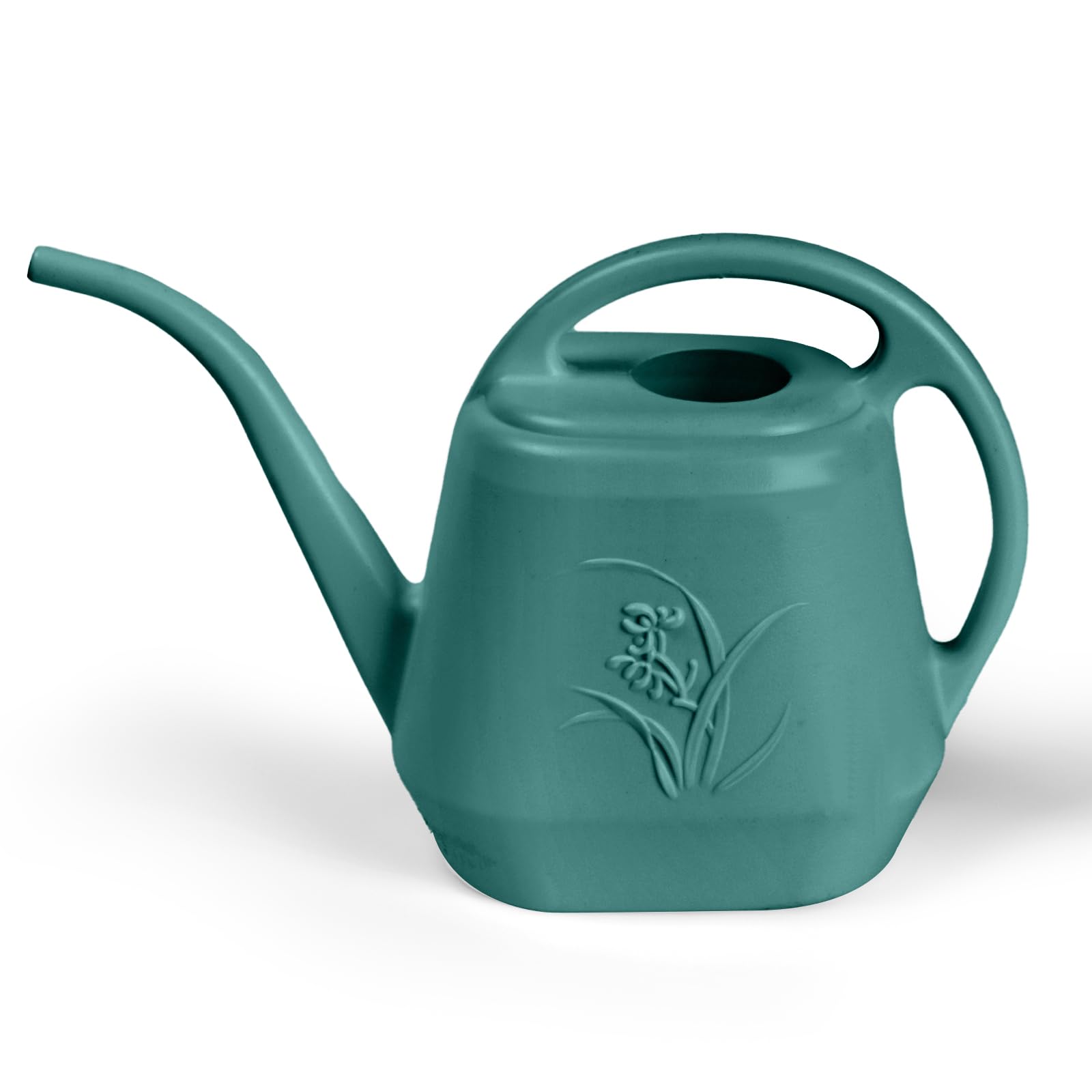 TTAOE GN plastic watering can in green with half-gallon capacity for easy plant care