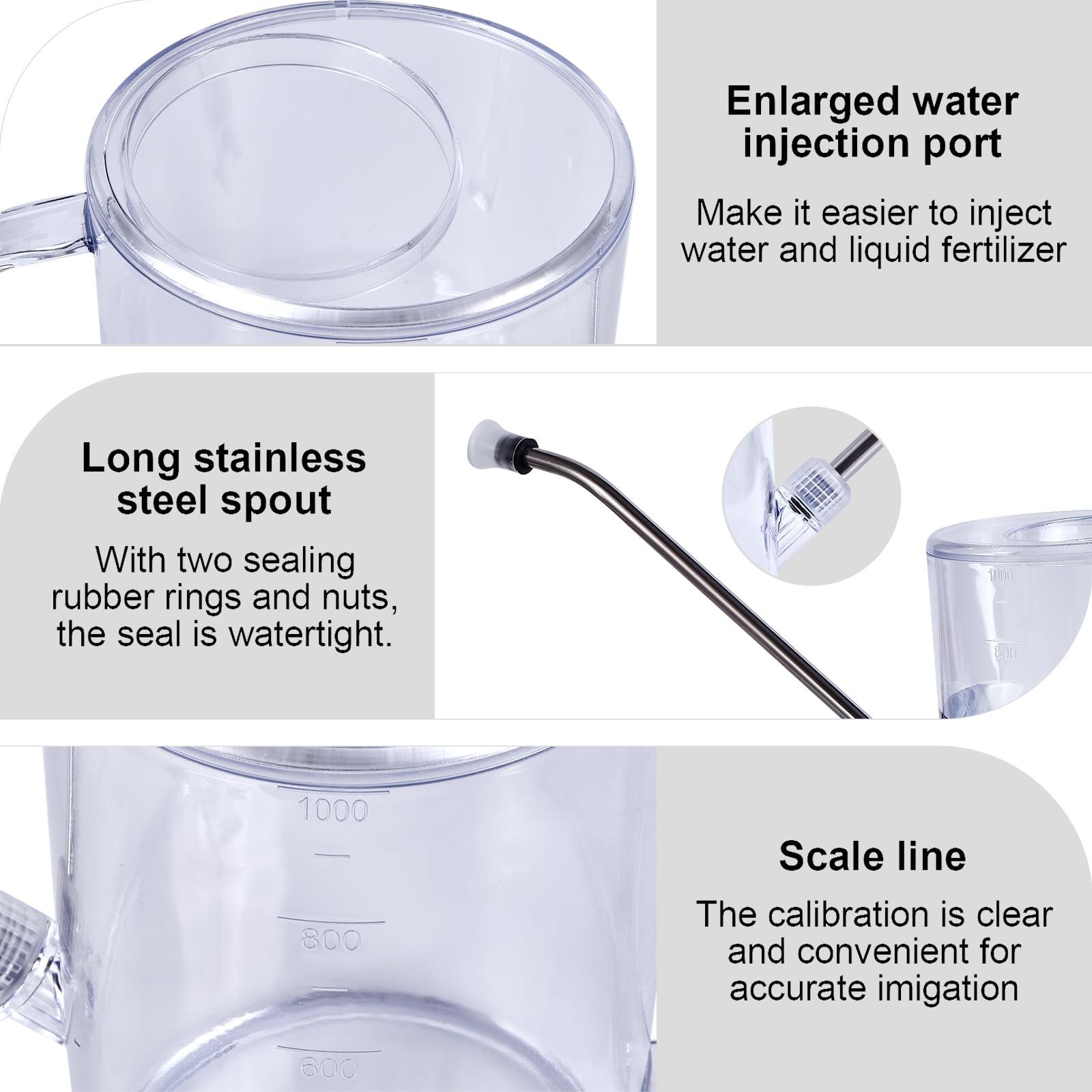 TTAOE GN 34oz capacity keeps watering comfortable without frequent refills.