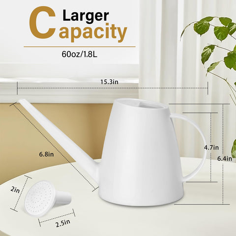 TTAOE GN half-gallon watering can ideal for compact indoor gardens.
