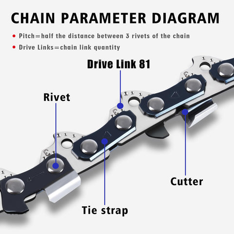 T.TAOMI 20-inch chain rivets close-up showing heat-treated joints