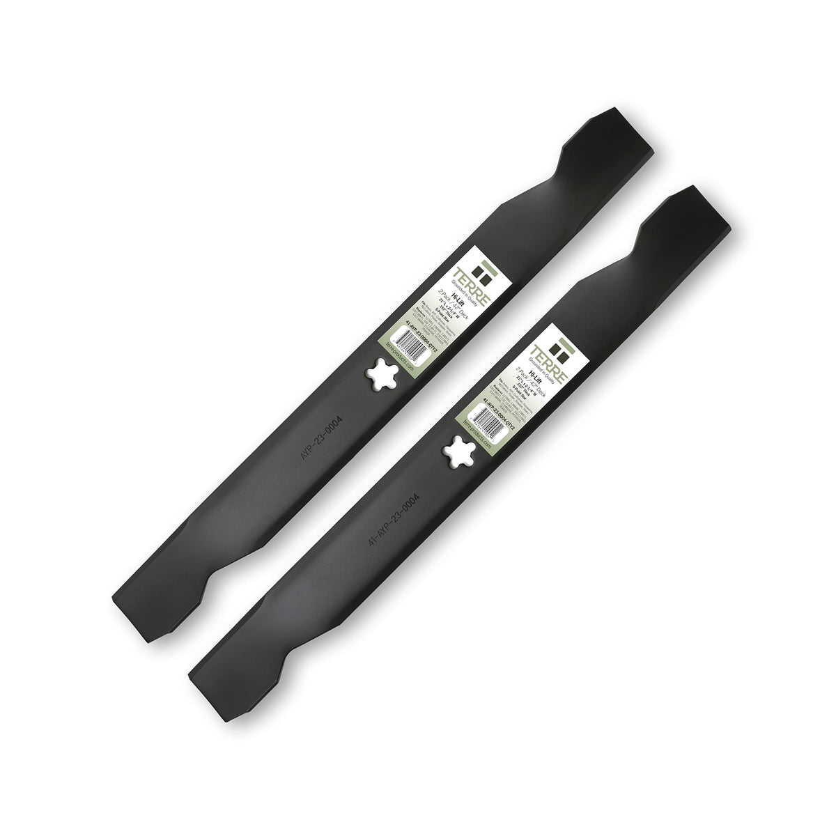 T TERRE 2-pack high lift blades for 42-inch deck deliver cleaner cuts.