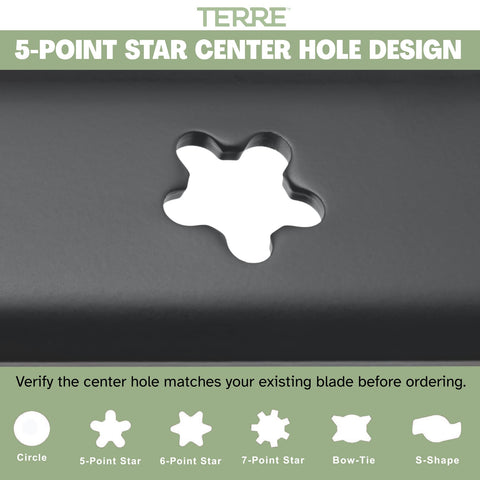 T TERRE blades designed for Poulan models to improve clipping performance.