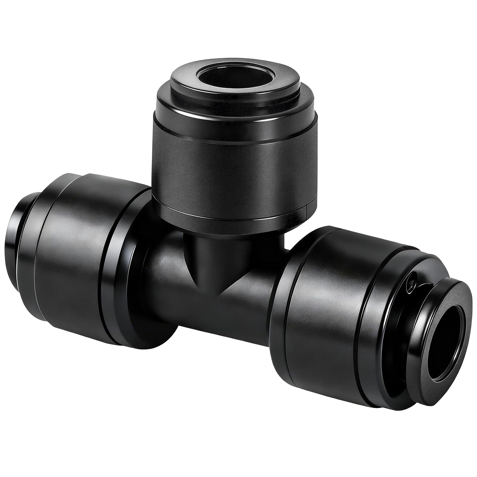 TTioDri quarter-inch tees close-up, secure leak-free connection for drip lines
