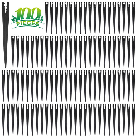 TTioDri drip stake 100 pieces secures 1/4-inch tubing in soil