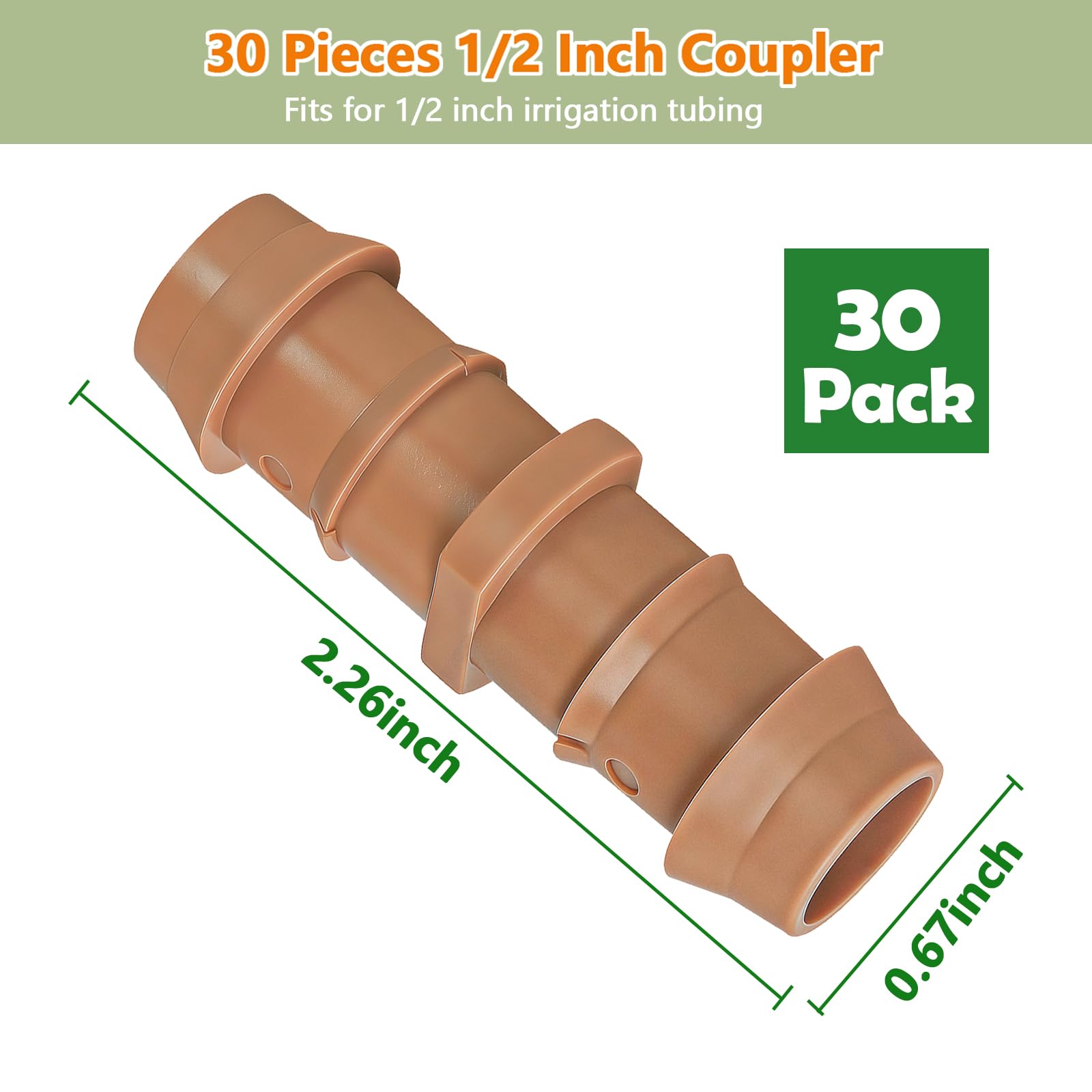 TTioDri half-inch tubing barbed connectors securing a tight joint.