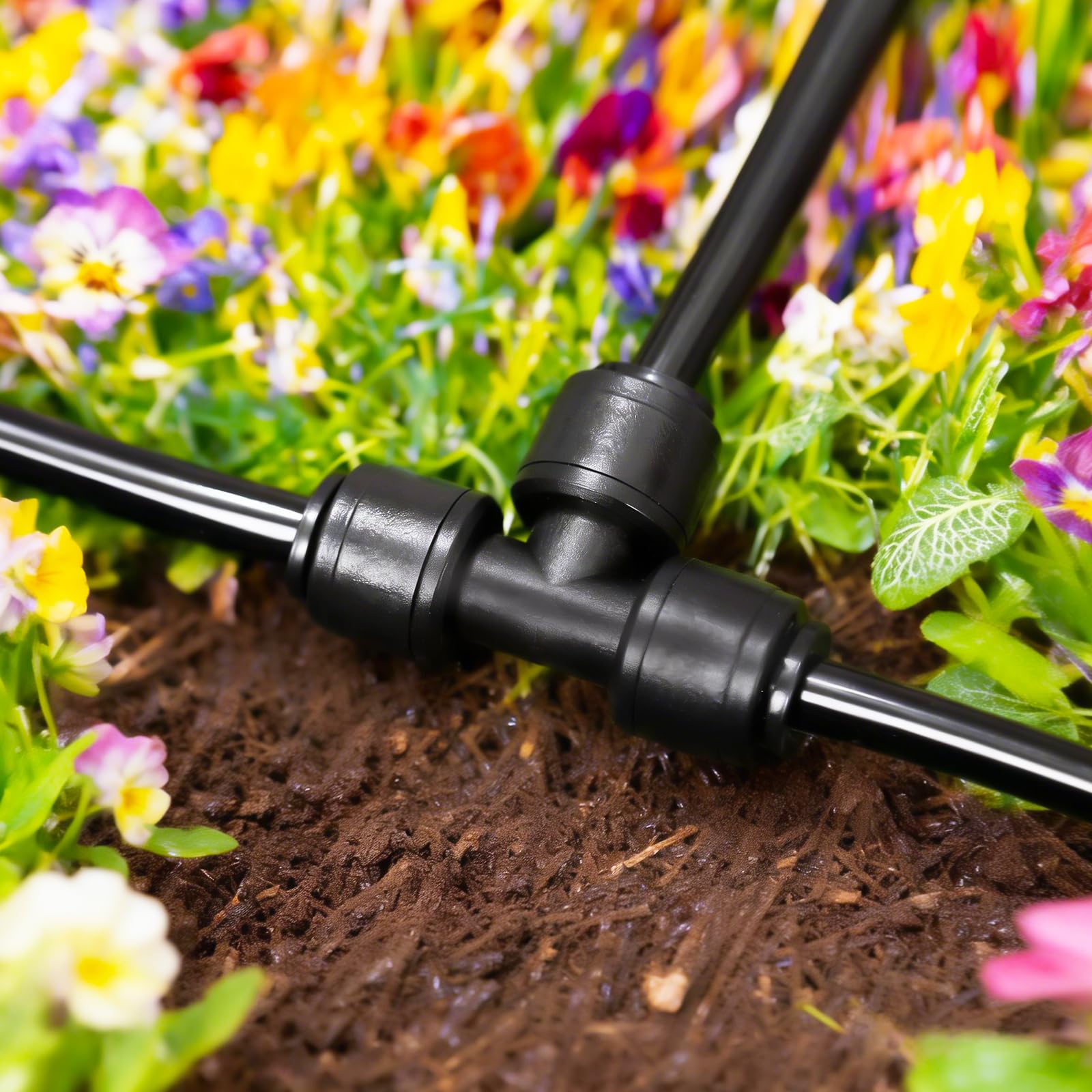TTioDri raised garden bed irrigation tee for precise watering