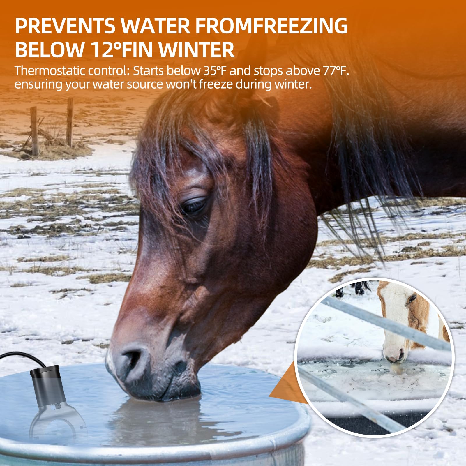 Ttnde de-icer with non-conductive coating protects containers and users in winter.