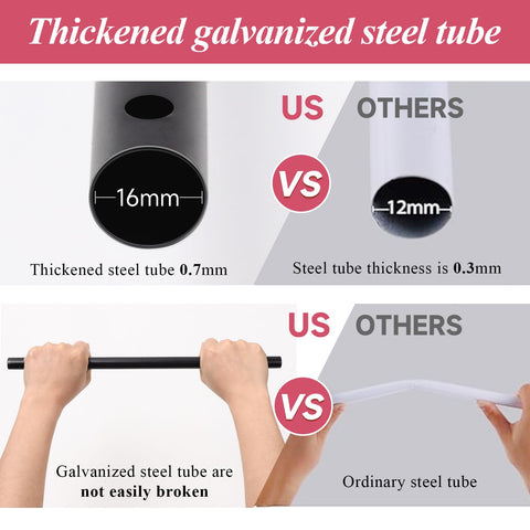 Close-up shows thick 0.7mm wall and durable frame.