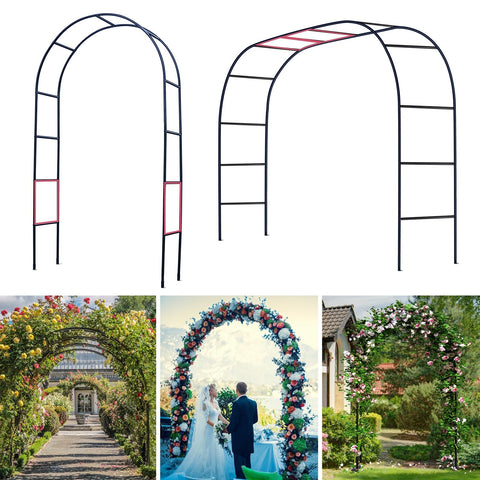 Ttootle garden arch trellis provides sturdy climbing plant support.
