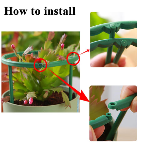 TTOVIA garden stake green plant support for flowers and small plants.