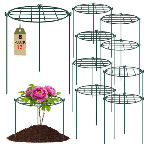 TTQ peony cages with ring top design support heavy blooms and keep plants upright.