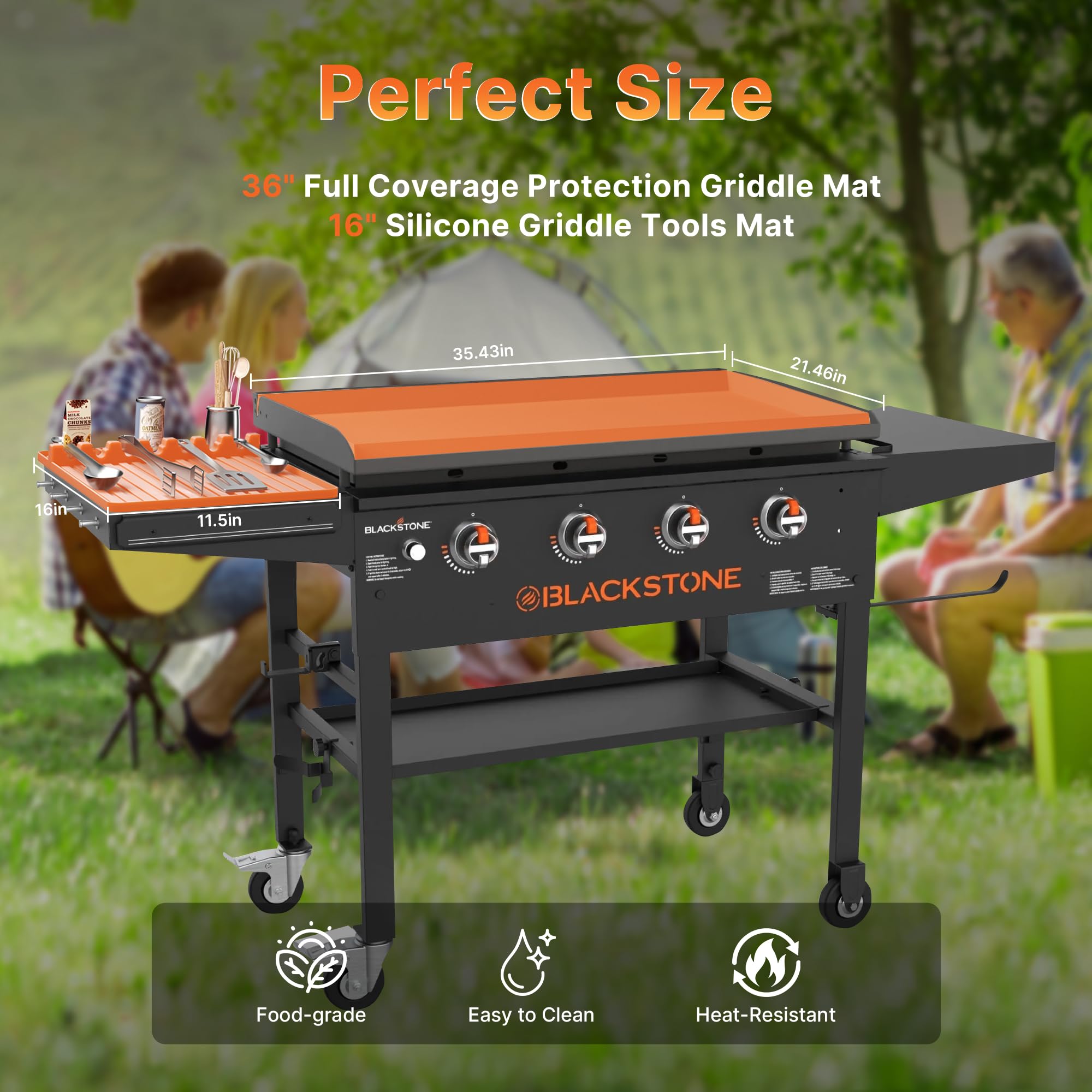 Tttyruei easy-clean nonstick surface simplifies maintenance and quick wipe-down between uses.