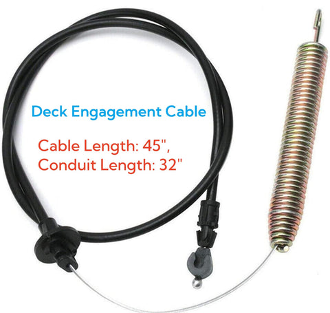 TUAIC 175067 cable housing view for reliable 42 inch deck engagement.