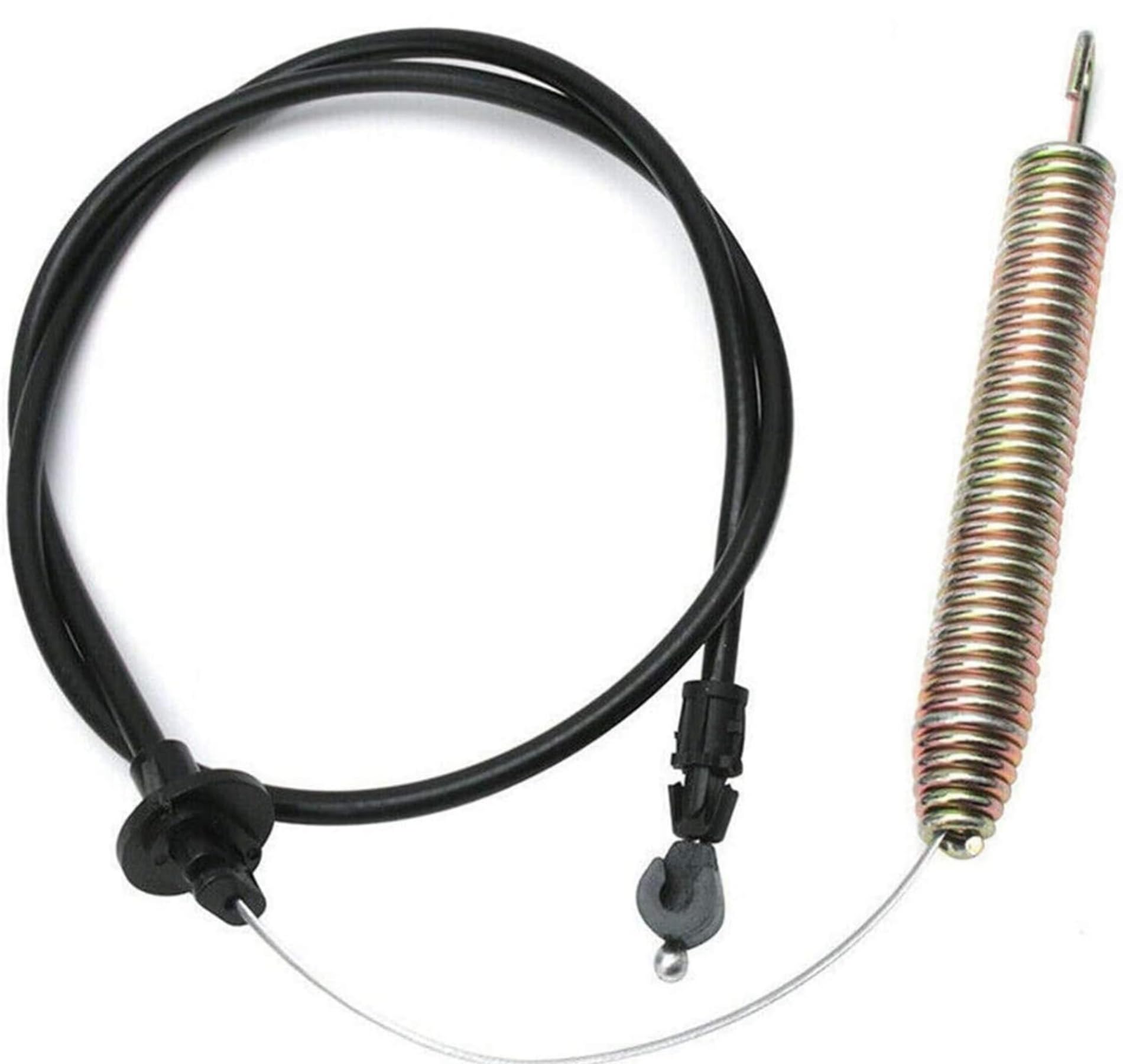 TUAIC 175067 replacement deck cable mounted view on riding mower deck.