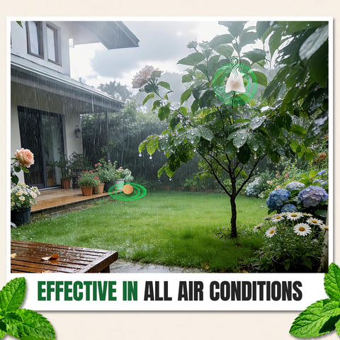 Tubadros peppermint odor drift helps deter deer across outdoor spaces