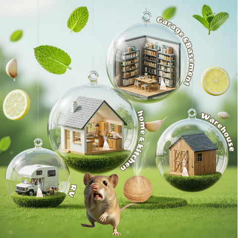 Tubadros pantry-storage repellent helps keep food areas rodent-free with peppermint aroma.