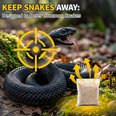 Tubadros pouches outdoors along a garden edge creating a scent barrier