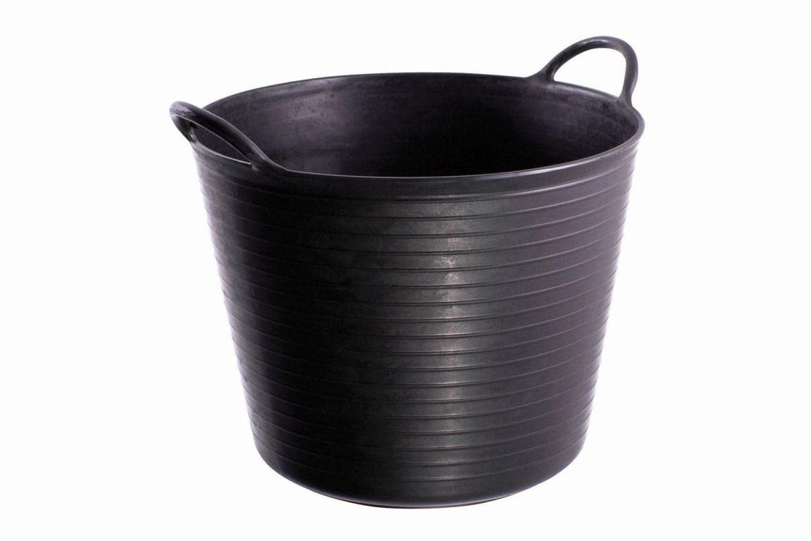 Tubtrugs SP26GBK Red Gorilla bucket with two strong handles for easy lifting.