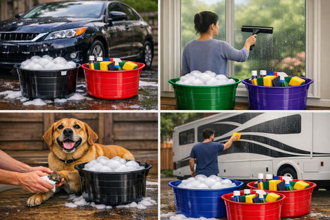 Tubtrugs SP35GBK uses 100 percent recycled construction for eco-friendly use.