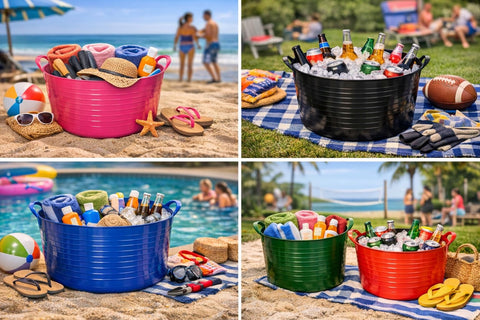 Frost-proof and UV-resistant Tubtrugs SP35GBK for outdoor durability.