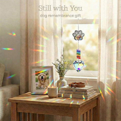 TUCUXY easy-hang display for windows, doors, or memorial corners.