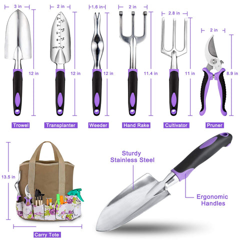 Tudoccy ergonomic, non-slip handles provide comfortable gardening sessions.